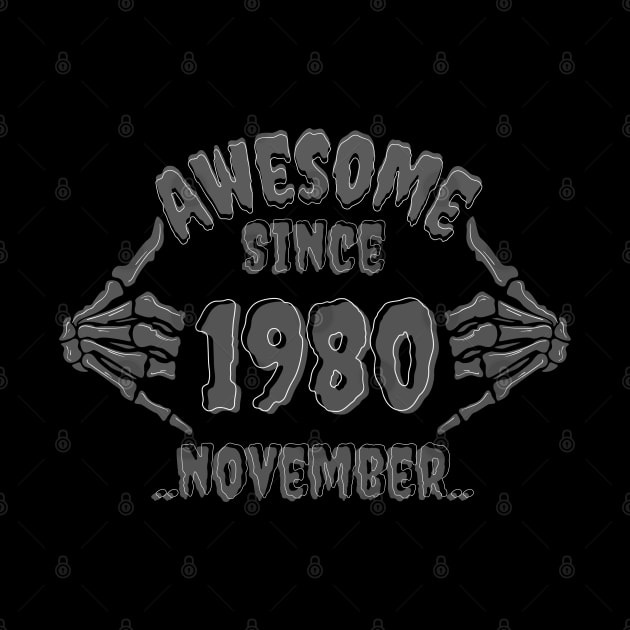 Awesome Since November 1980 shirt styles for your gift by PJ SHIRT STYLES