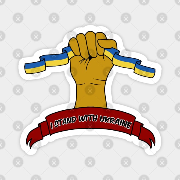 i stand with ukraine Magnet by LillyTheChibi