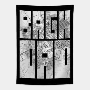 Baghdad, Iraq City Map Typography - Light Tapestry