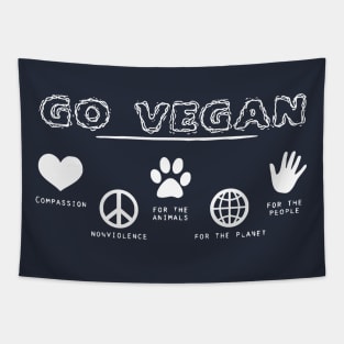 Go Vegan Tapestry