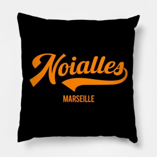 Marseille Noailles - Marseille Noailles Schriftzug - Noailles Logo Pillow