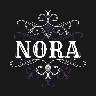 Nora Name Gothic Style Goth Ornament T-Shirt