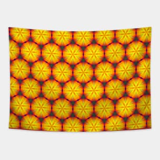 Honeycomb cells Moroccan arabic boho hippy tile pattern Tapestry