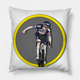 Mathieu van der Poel Champion Ronde van Vlaanderen (With Circle version) Pillow