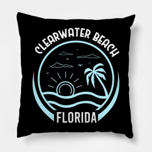 Clear Water Beach - Tranquil Coastal Escape Pillow