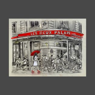 Down at the les deux palais T-Shirt