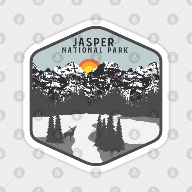 Jasper National Park Canada Magnet by Tonibhardwaj