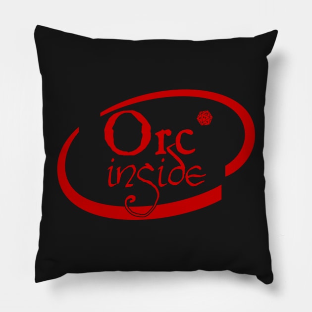 Orc Inside Pillow by SimonBreeze