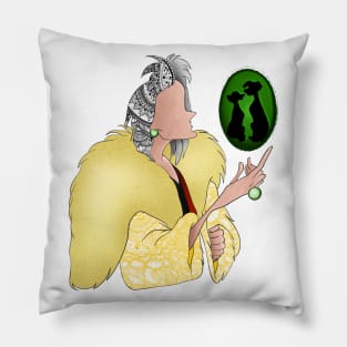 Cruella del vil mandala Pillow