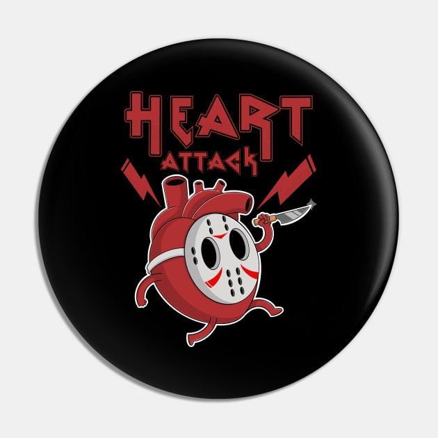 Heart Attack Pin by Artthree Studio