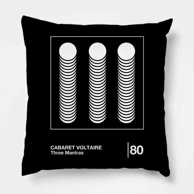 Cabaret Voltaire / Minimal Style Graphic Artwork Design Pillow by saudade