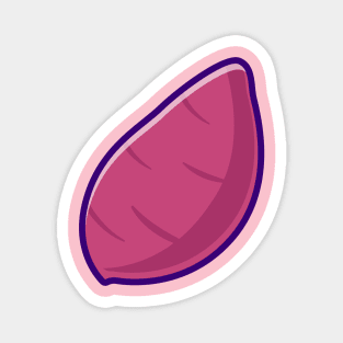 Purple Sweet Potato Cartoon Magnet