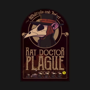 Rat plague doctors, black plague T-Shirt