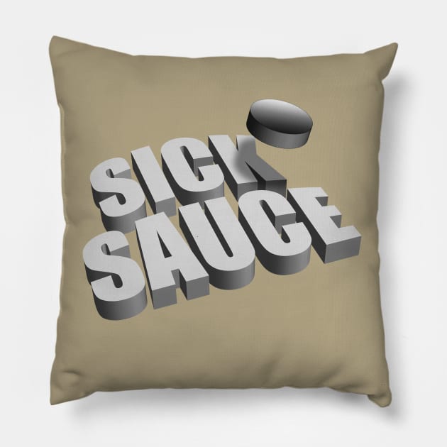 Sick Sauce (Hockey) Pillow by eBrushDesign