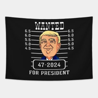 Donald Trump Mugshot, Trump 2024, Trump for President, Patriot, Republican, Republican Gift Conservative Tee Tapestry