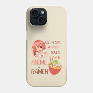 Just a girl who loves Anime; Japan Anime Girl; Teen Girl Anime Merch Phone Case