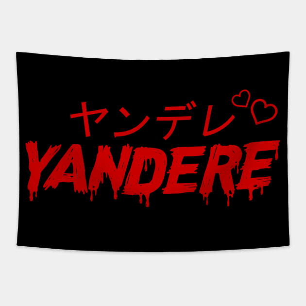 Yandere - Halloween Anime & Manga Otaku Tapestry by jpmariano