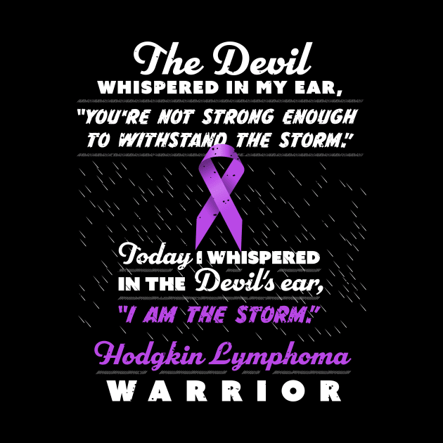 The Devil whispered Lymphoma Warrior ribbon awareness by holger.brandt