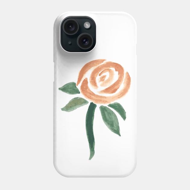 Watercolor single Flower Phone Case by Watercoloristic