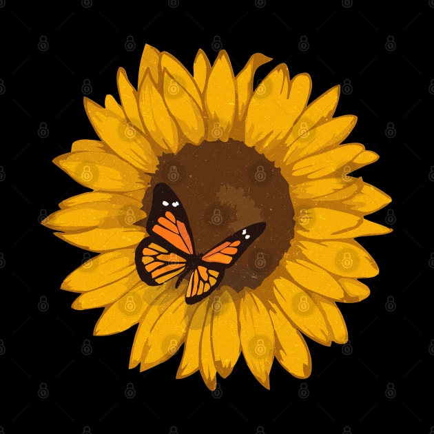 Sunflower Butterfly by area-design