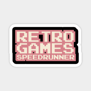 Retro Games Speedrunner Magnet