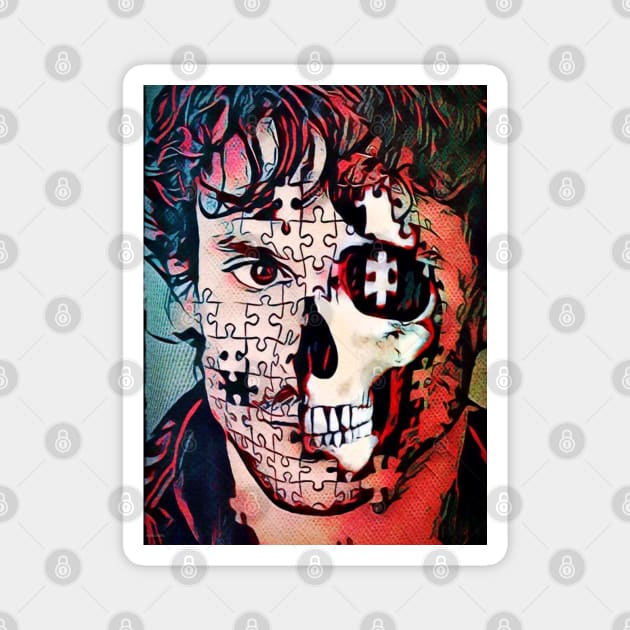 Will Graham Puzzle Skull -  What Lies Beneath Magnet by OrionLodubyal