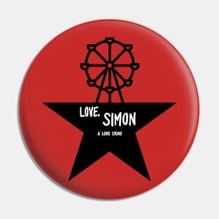 Love, Simon Hamilton Logo Parody Pin