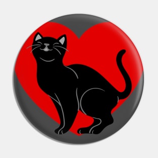Happy Love Cat Pin