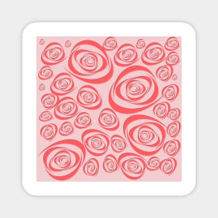 Pink Roses background. Magnet