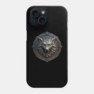 School of the Wolf medallion Phone Case