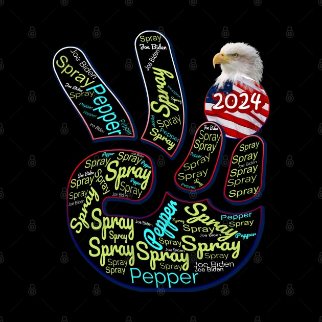 Pepper spray Funny joke Anti Biden by 1Nine7Nine