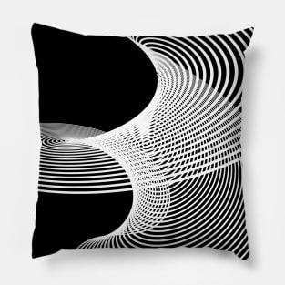 Line Art Swirl Pillow