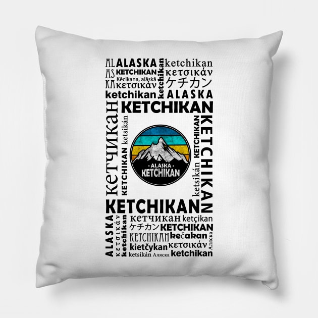 Ketchikan, Alaska Pillow by dejava