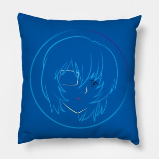 Rei Ayanami's Face - 06A Pillow