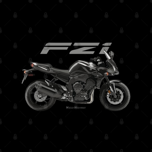 Yamaha FZ1 black, s by MessyHighway