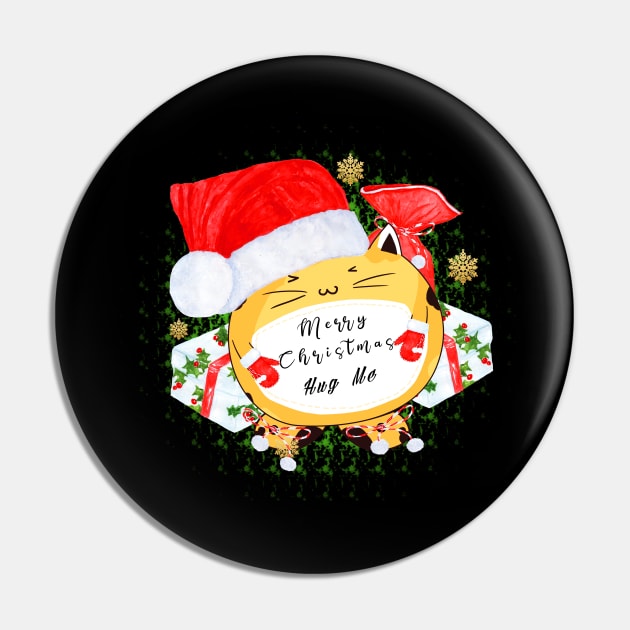 Merry Christmas Hug Me Pin by Sunil Belidon