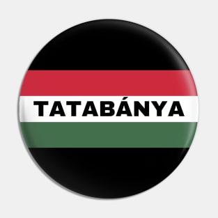 Tatabánya City in Hungarian Flag Pin