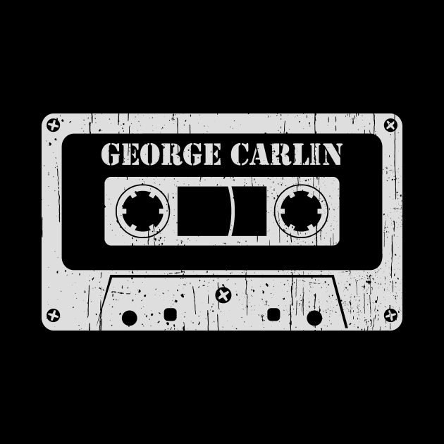 George Carlin - Vintage Cassette White by FeelgoodShirt