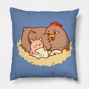 Bear chicken egg Pillow