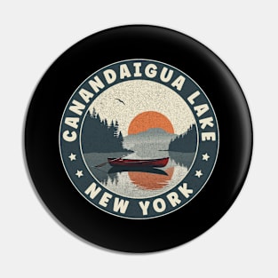 Canandaigua Lake New York Sunset Pin