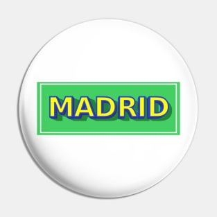 Madrid 3D Pin