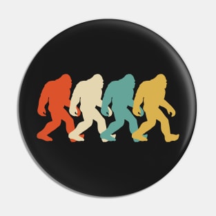 Retro Sasquatch Bigfoot Crossing Street Silhouette 80's 70's Design, Crossing Street Pin