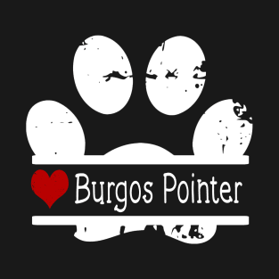 Burgos Pointer dog paw print T-Shirt