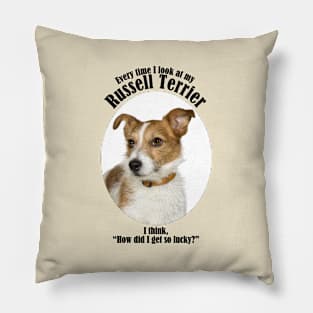 Lucky Russell Terrier Pillow