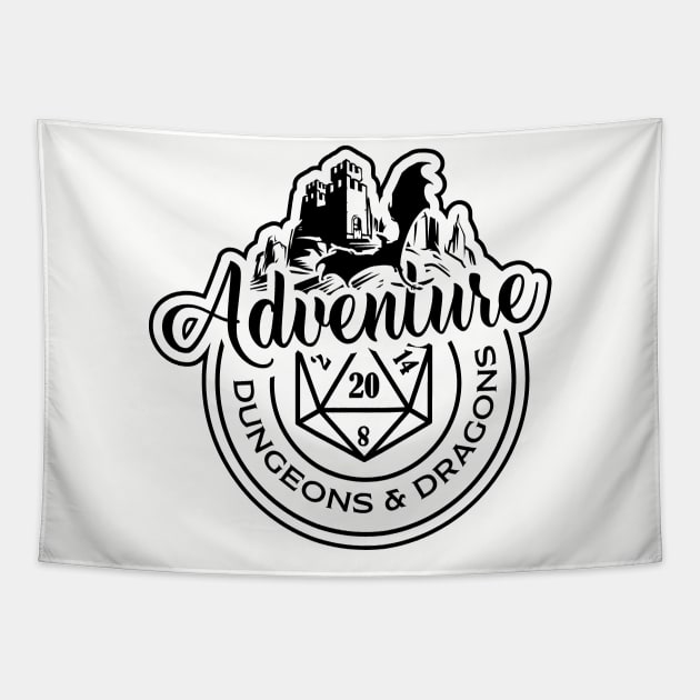 DnD Design Adventure Tapestry by OfficialTeeDreams