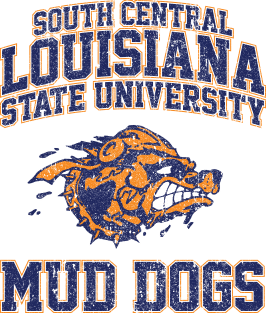 South Central Louisiana State University Mud Dogs (Variant) Magnet