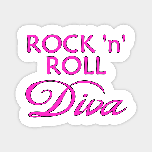 Rock 'n' Roll Diva Magnet by Naves