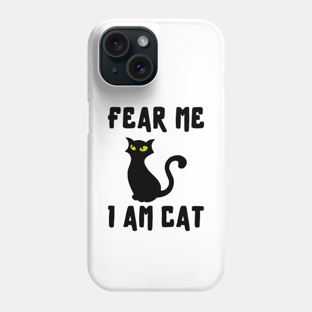 Cute Funny Black Cat Lover Shirt Halloween October Bunny Animals Dog Cat Pets Sarcastic Funny Meme Cute Gift Happy Fun Introvert Awkward Geek Hipster Silly Inspirational Motivational Birthday Present Phone Case by EpsilonEridani