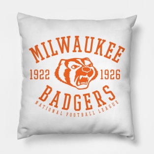 Milwaukee Badgers Football Pillow