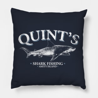 Quint's Shark Fishing - White Pillow